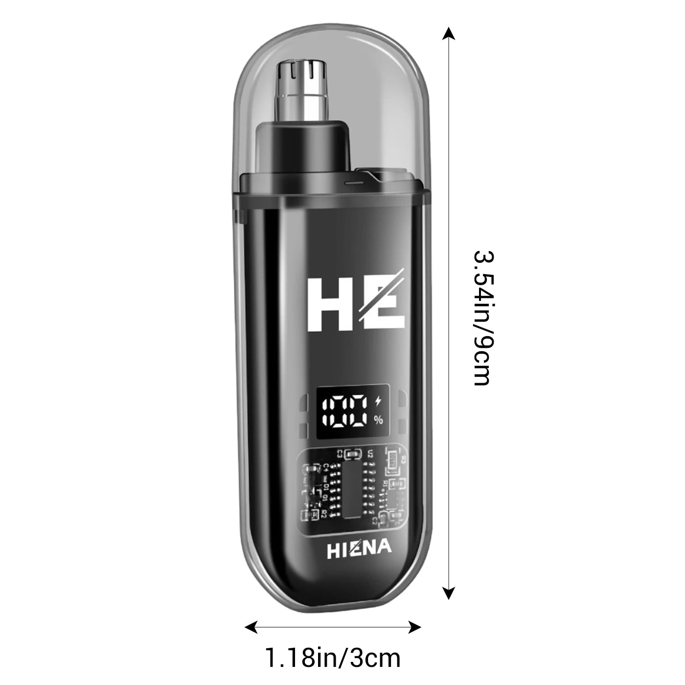 Nose Clippers Facial Hair Trimmer Digital Display Rechargeable Nose Trimmer Gift for Boyfriend Father Birthday