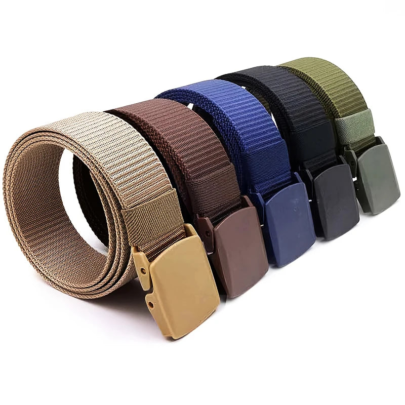 Durable Casual Canvas Belt With Easy Adjust Buckle - Smarsty