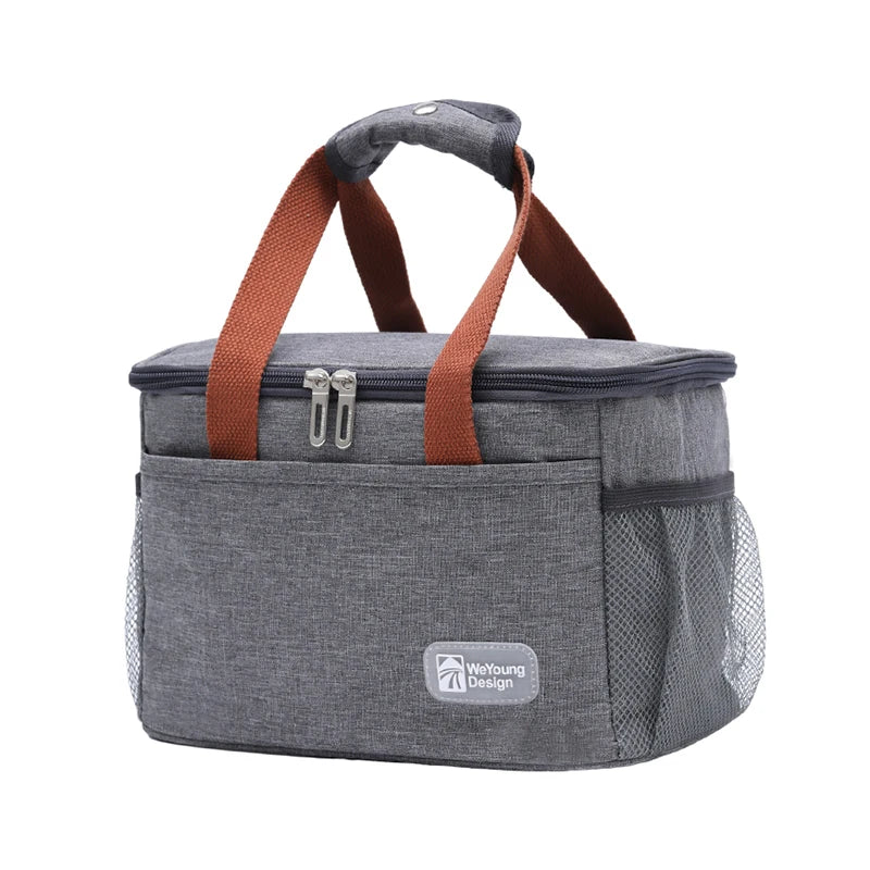 Large Capacity Insulated Lunch Bag With Oxford Cloth - Smarsty