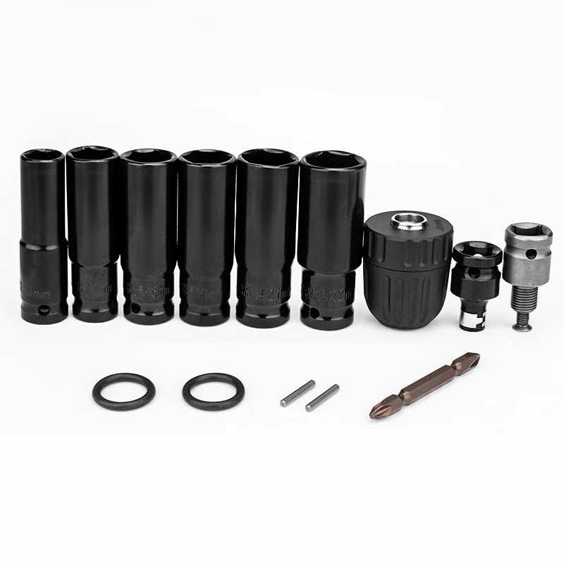 Gisam 14Pcs Electric Impact Wrench Adapter Kit - Smarsty