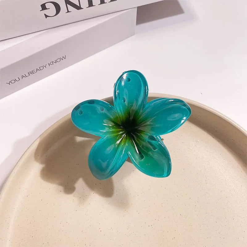 Bohemian Floral Hair Clips Beach Claw For Vacation Style - Smarsty