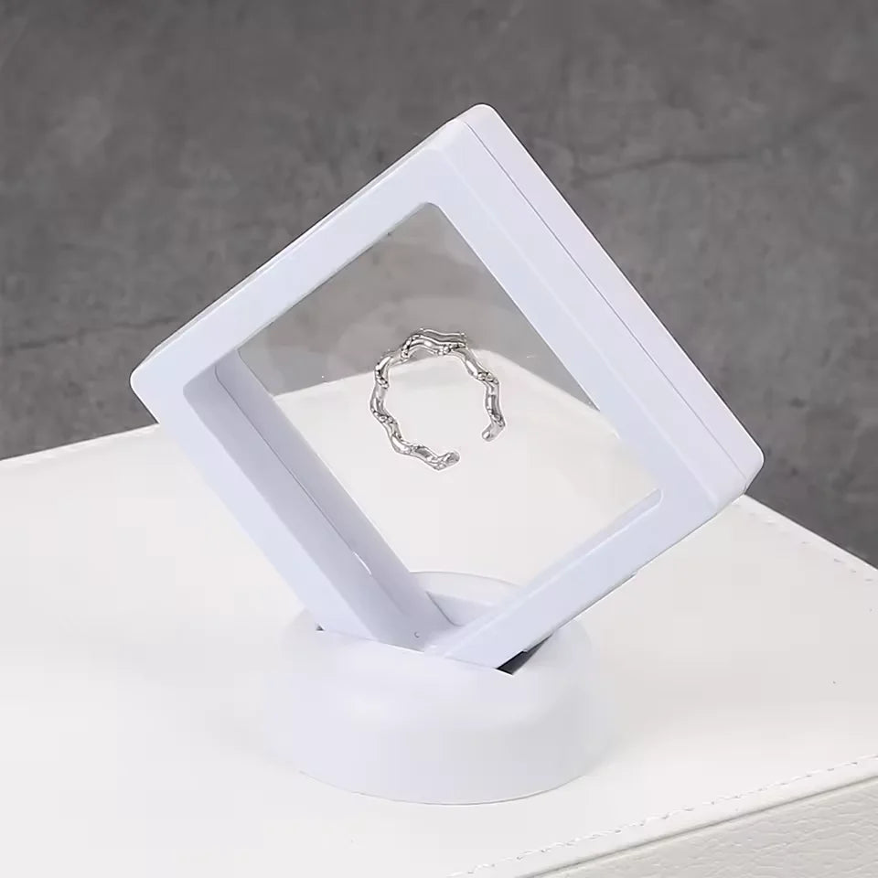 5Pcs Floating Jewelry Display Cases for Rings and Necklaces - Smarsty