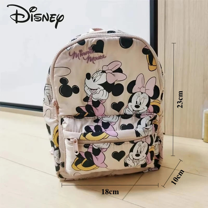 Mickey Mouse Canvas Backpack Large Capacity School Bag - Smarsty