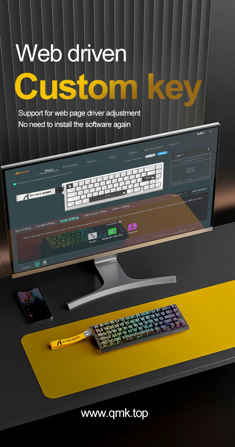Mechanical Gaming Keyboard With Ultra Fast 0.125ms Response