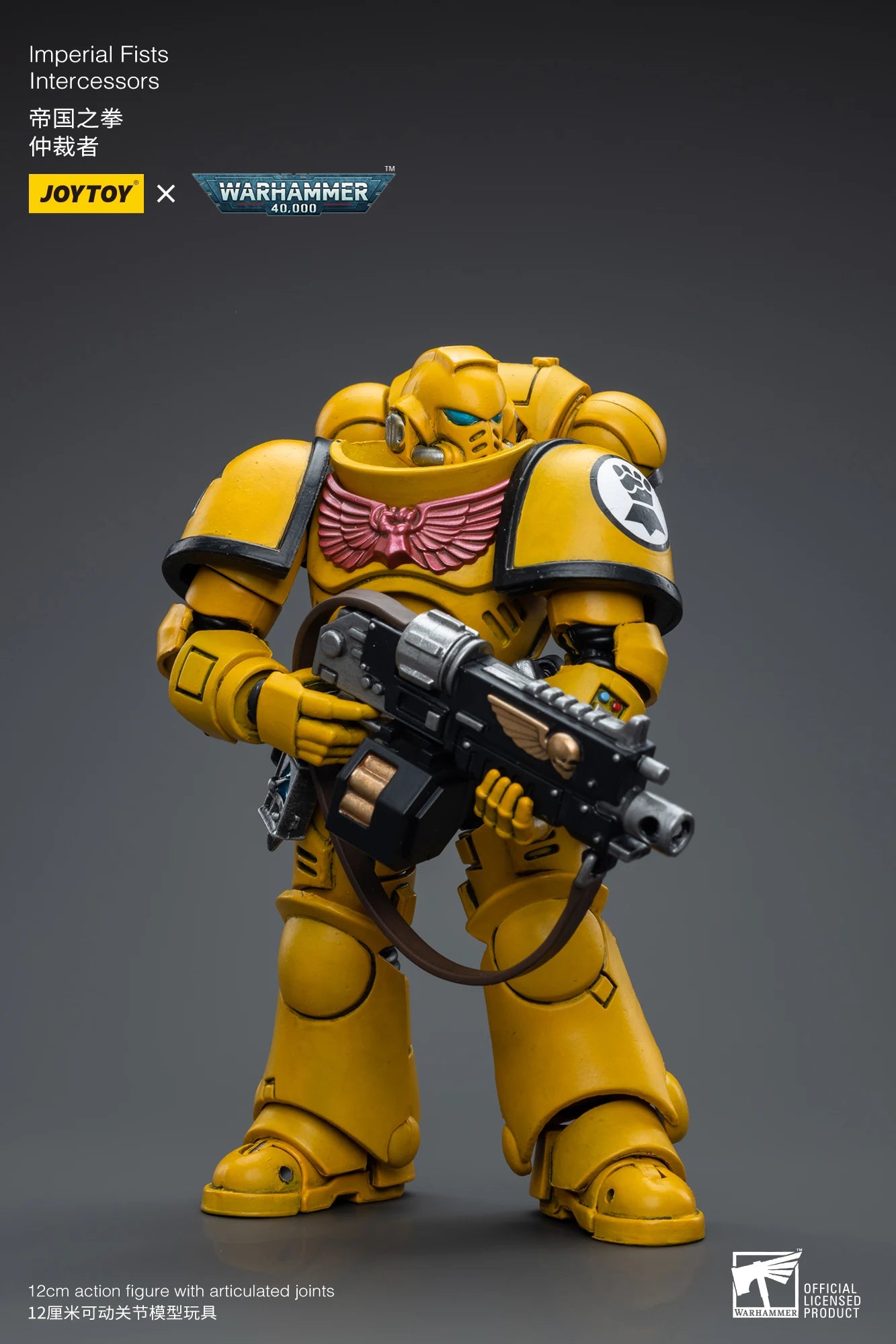 JOYTOY Warhammer 40k 1/18 Action Figures Anime 13.6cm Imperial Fists Legion Cataphractii Terminator Squad Collection Model Toys