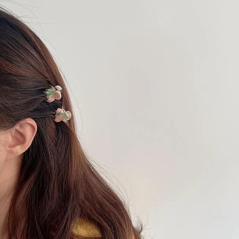 Mini Acetate Hair Claws Set Secure Cute Elegant Clips - Smarsty