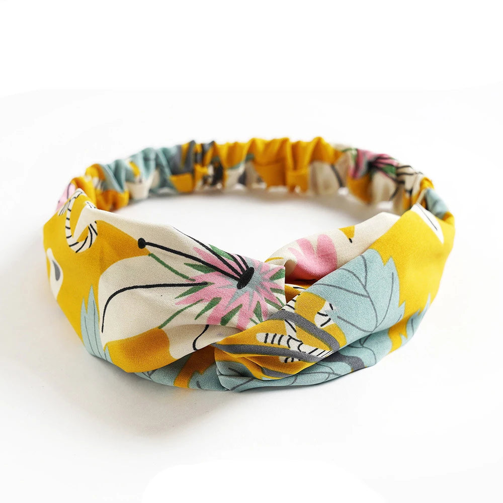 Bohemian Print Cashmere Headbands For Women Vintage Comfort - Smarsty