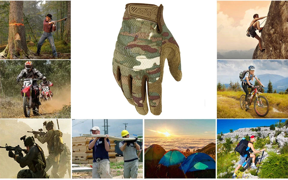 Touchscreen Tactical Gloves Shockproof Non Slip Full Finger - Smarsty