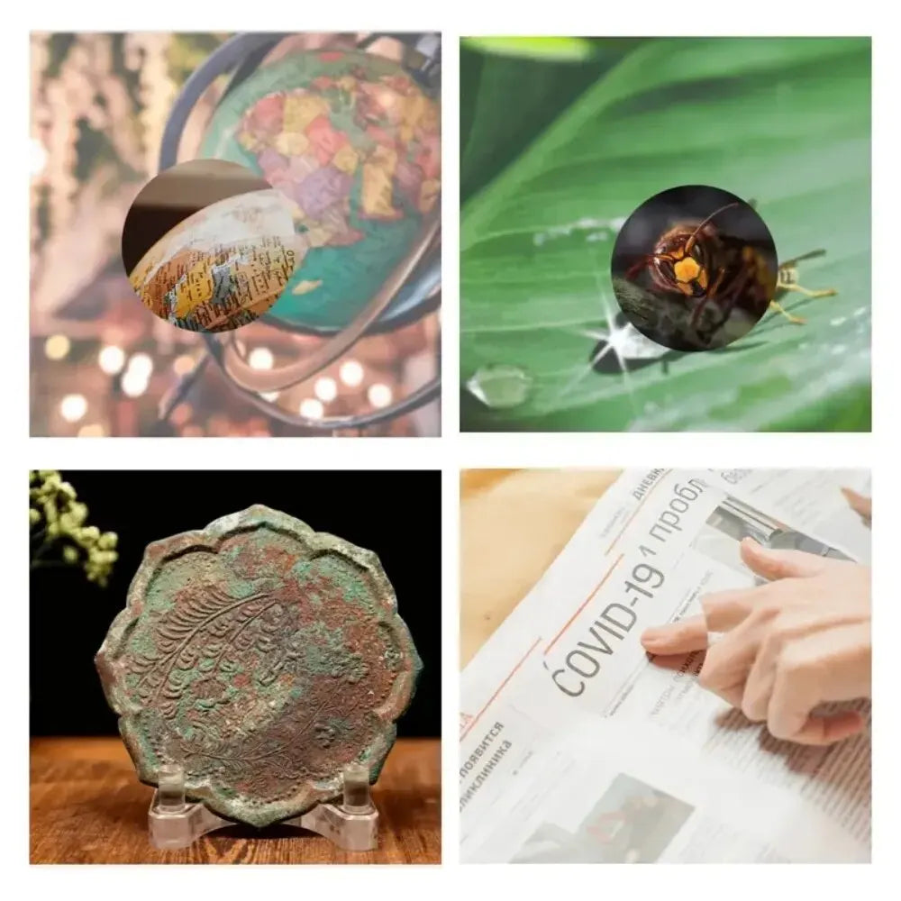 60X Handheld Magnifying Glass With LED Light - Smarsty