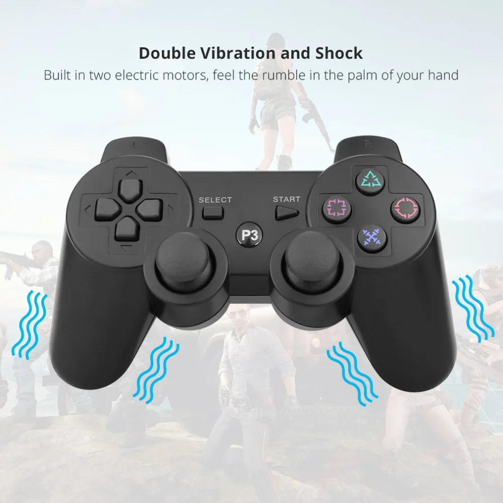 Wireless Bluetooth Gamepad Controller for PS3 with Dual Vibration - Smarsty
