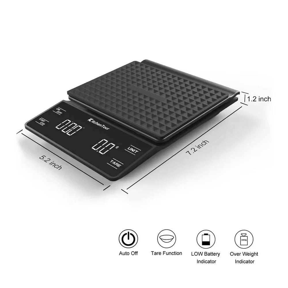 Nano Coffee Scale with Timer for Perfect Espresso - Smarsty