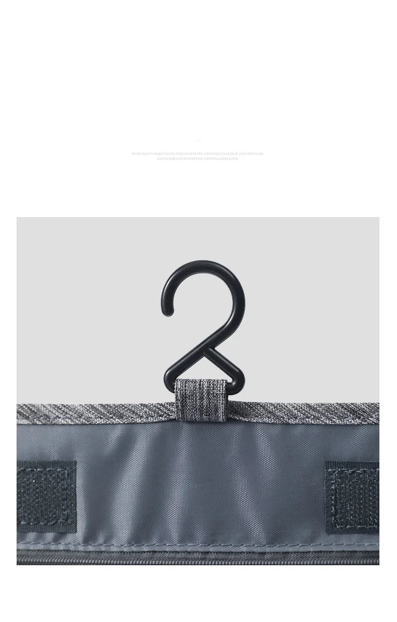 Oxford Fabric Men Business Portable Storage Bag Toiletries Organizer Women Cosmetic Bag Waterproof Hanging Travel Wash Pouch - Smarsty