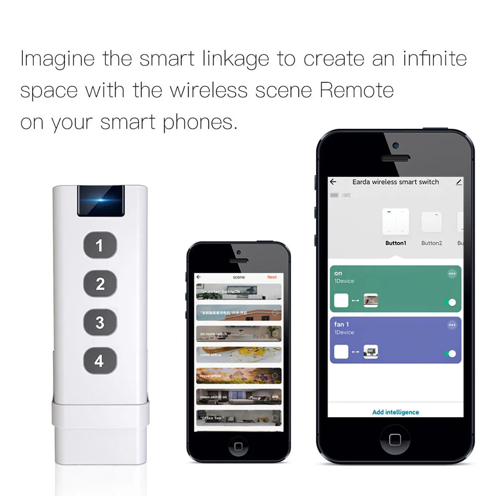 Tuya ZigBee Smart Scene Switch For Home Automation - Smarsty