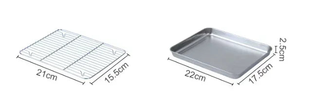 Stainless Steel Baking Pan with Rack for Grilling - Smarsty