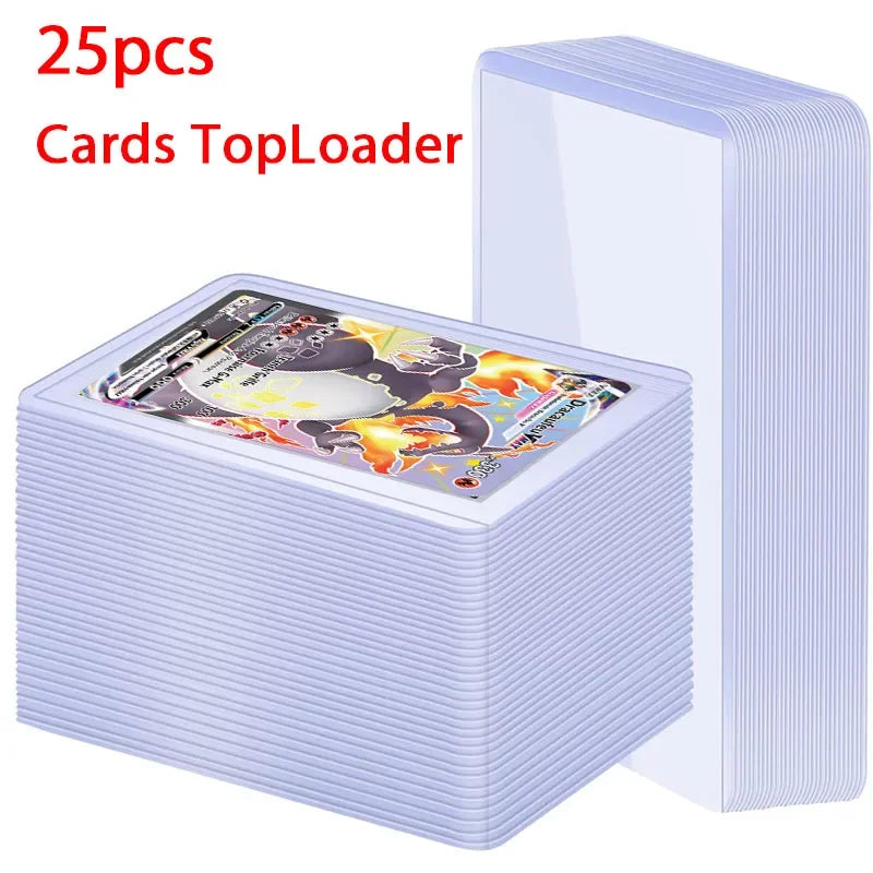 Card Sleeves Holder Game Cards PVC Hard Plastic Toy Top For Protectors Trading Storage Gift 3 x 4inches - Smarsty