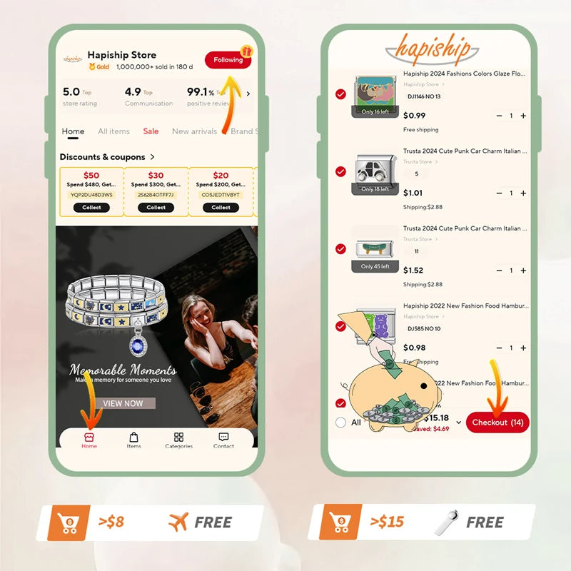 Womens Stainless Steel Charm Bracelet Elastic Fashion Bangle - Smarsty