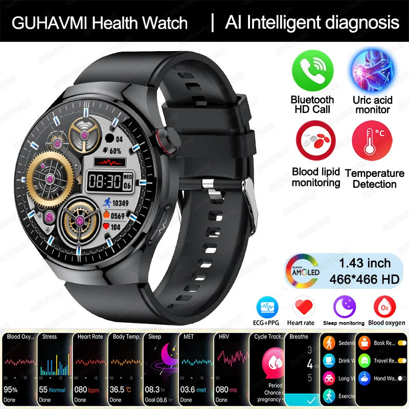 2025 Smart Health Watch with Blood Oxygen and ECG - Smarsty