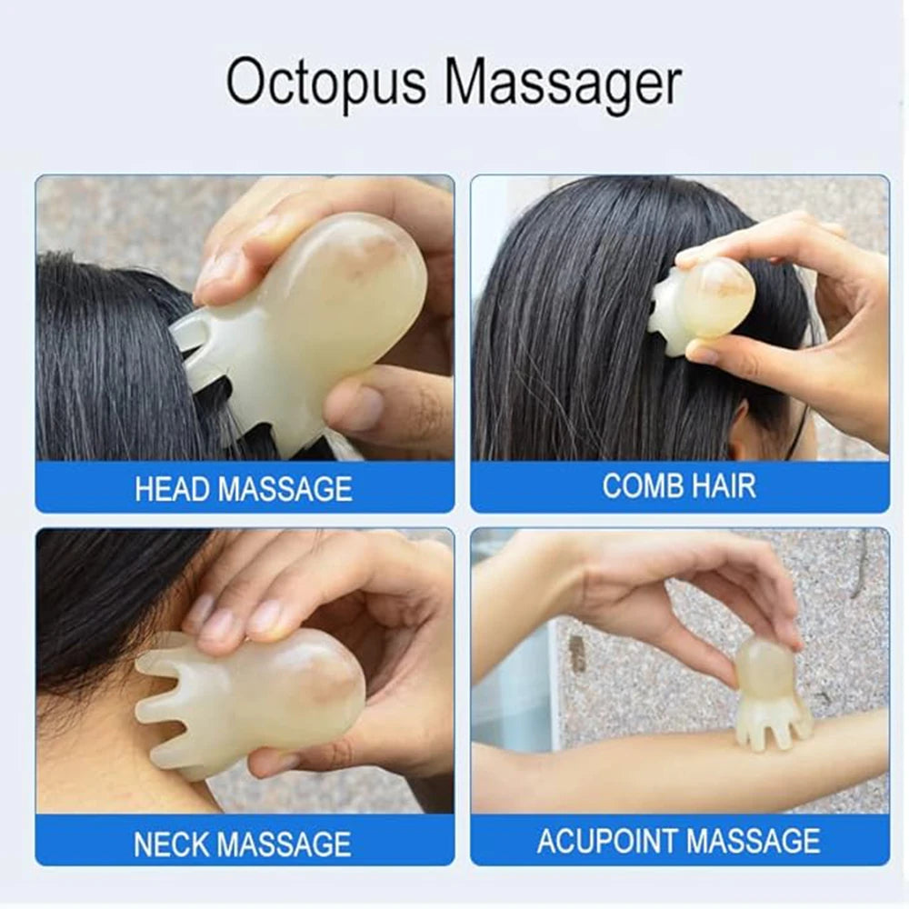 Octopus Shaped Acupoint Massage Comb for Deep Relief - Smarsty