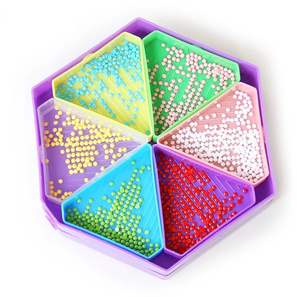 Removable Diamond Painting Storage Containers with 6 Slots - Smarsty