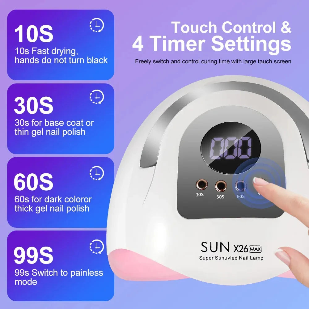Sun X26 Max UV LED Nail Lamp with Auto Sensor - Smarsty