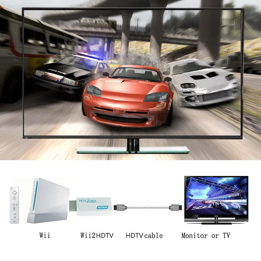 1080P Full HD Wii to HDMI Converter with Audio Output - Smarsty