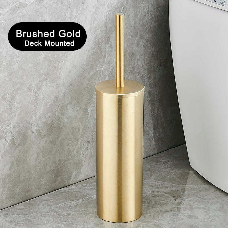 Stainless Steel Wall Mounted Toilet Brush Holder Accessory - Smarsty