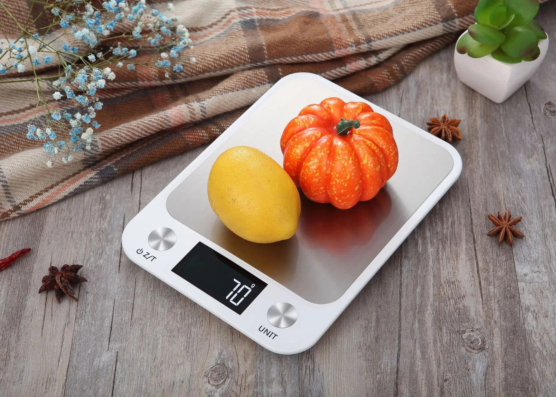 Digital Kitchen Scale 15Kg High Capacity Stainless Steel - Smarsty