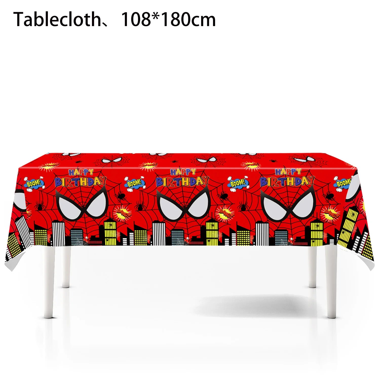 Spiderman Birthday Tablecloth for Kids Party Supplies - Smarsty