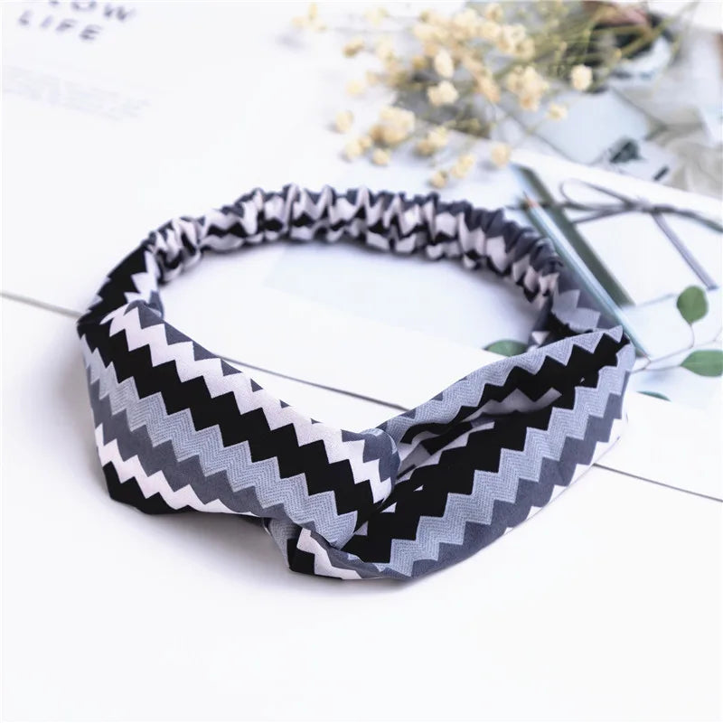 Bohemian Print Headbands For Women Vintage Turban Comfort - Smarsty