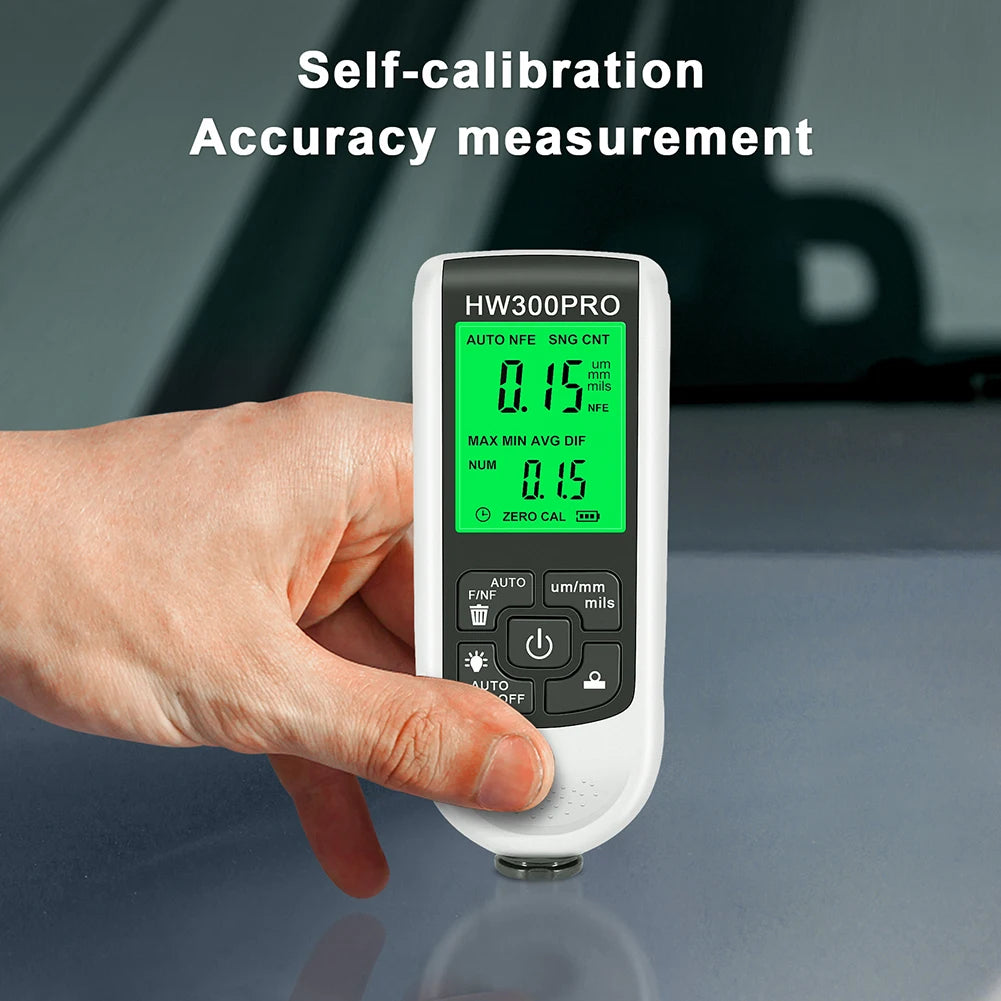 0-2000um Car Paint Thickness Tester Digital Display Thickness Coating Meter Manual Paint Tools for Automobile for Fe/nfe