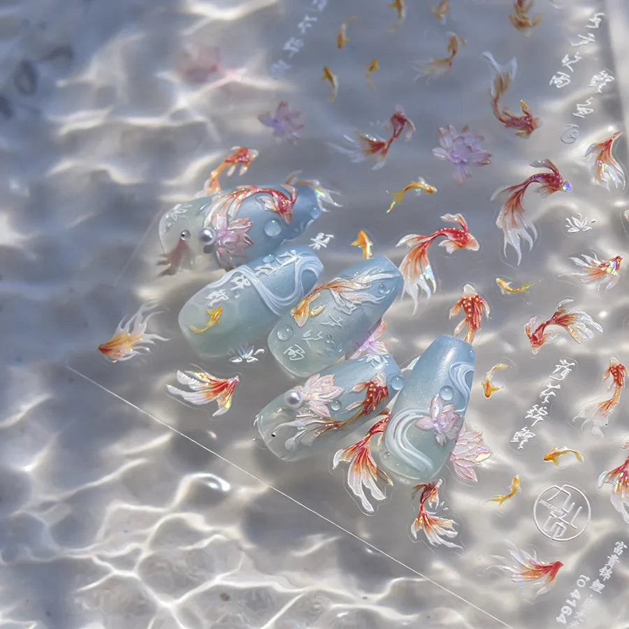 Cute Starfish Nail Charm Stickers for Summer Nail Art - Smarsty