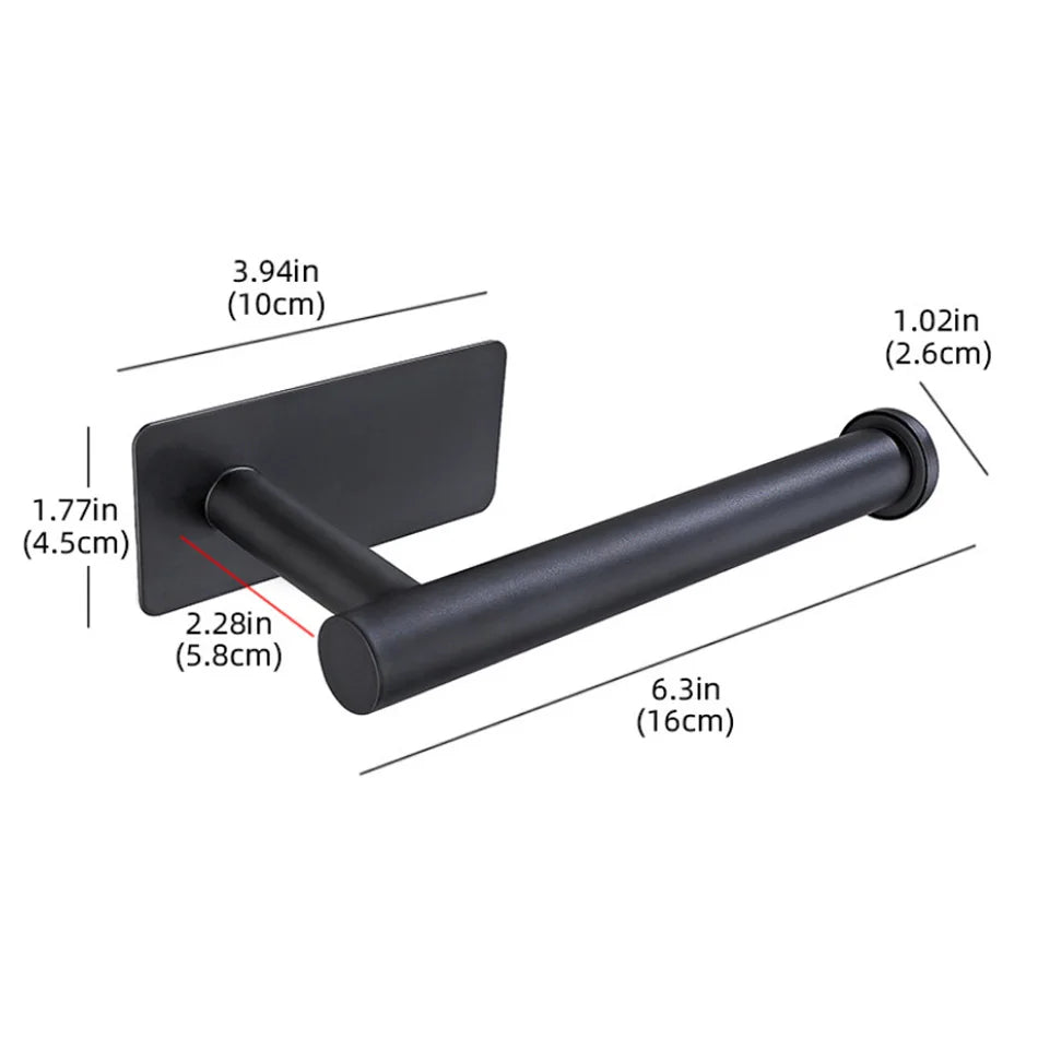 Stainless Steel Adhesive Paper Holder for Kitchen and Bathroom - Smarsty