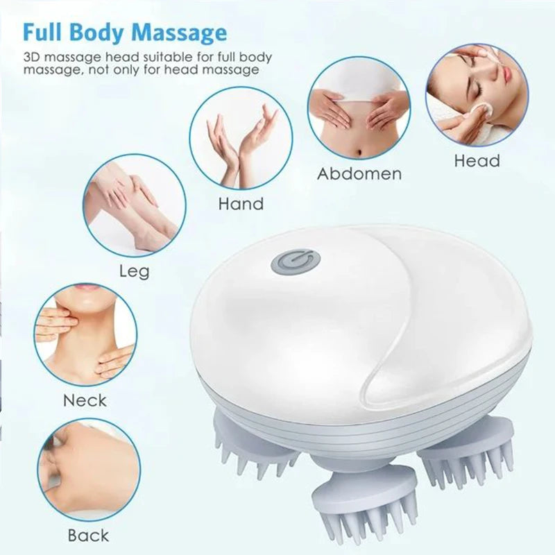 Electric Deep Scalp Massager for Relaxation and Cleansing - Smarsty