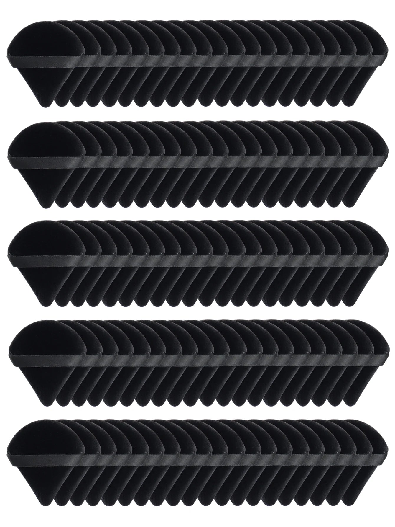 Black Triangle Powder Puff for Flawless Makeup Application - Smarsty