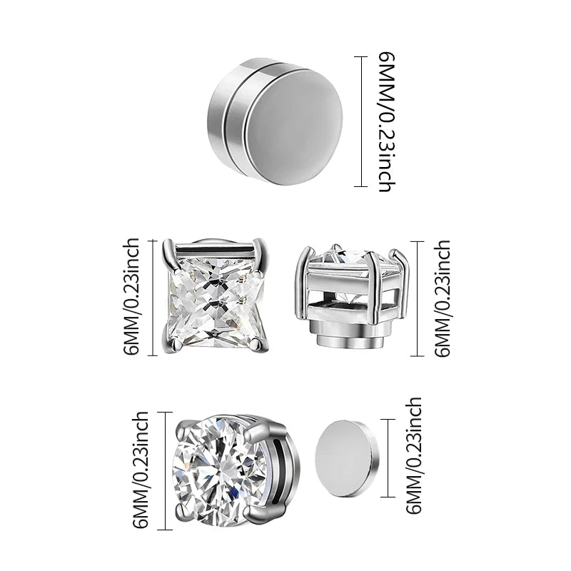 Strong Magnetic Non Piercing Ear Clip Earrings For Unisex - Smarsty