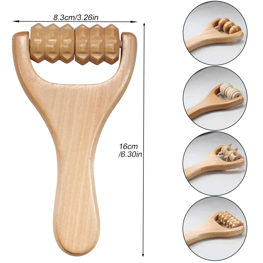 Natural Wood Massage Roller for Full Body Relief - Smarsty