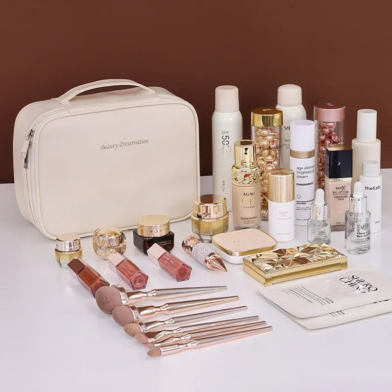 New Women's Cosmetic Bag Portable Storage Bag Large Capacity Luxury makeup bag travel organizer Essentials Toiletry Bag - Smarsty
