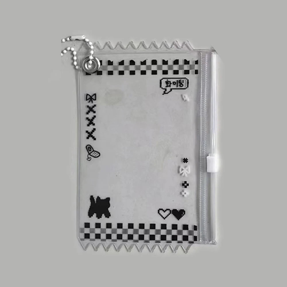 INS Transparent Candy Bag Badge Holder Korean Photocard Holder Display Bag Pendant Idol Photo Card Protective Cover Card Holder