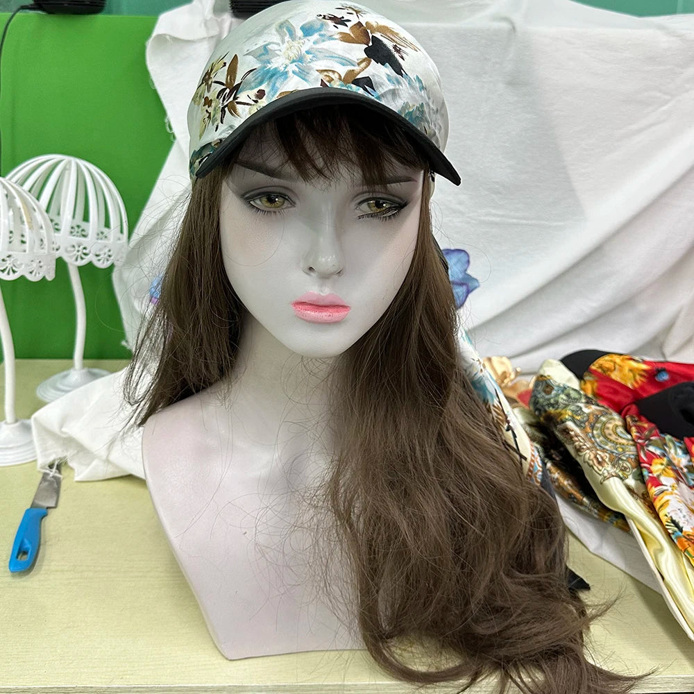 Women Printed Sunscreen Baseball Cap Sun Protection Packable - Smarsty