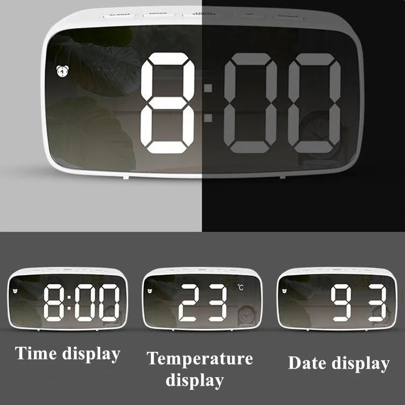 Acrylic Digital Alarm Clock with Voice Control Feature - Smarsty