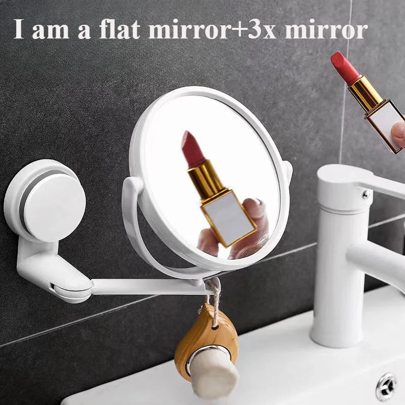 HD 360 Degree Rotating Vanity Mirror With Magnification - Smarsty