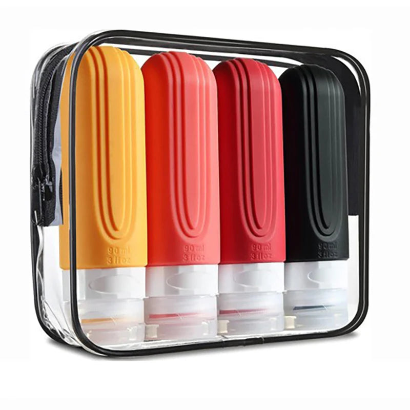 Leakproof Refillable Silicone Travel Bottles Set - Smarsty