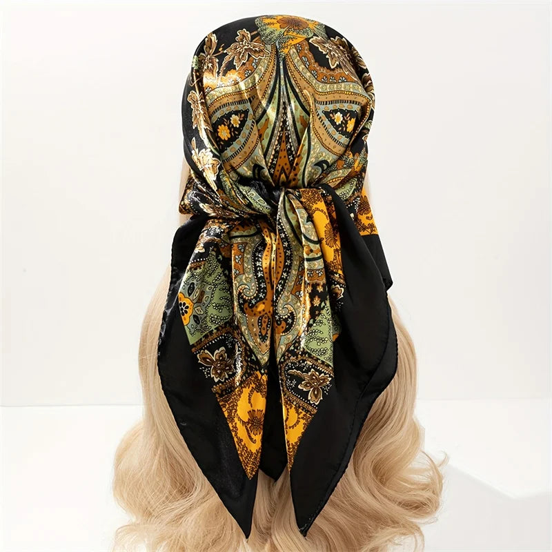 Luxury Silk Scarf for Women Sun Protection Designer Shawl - Smarsty