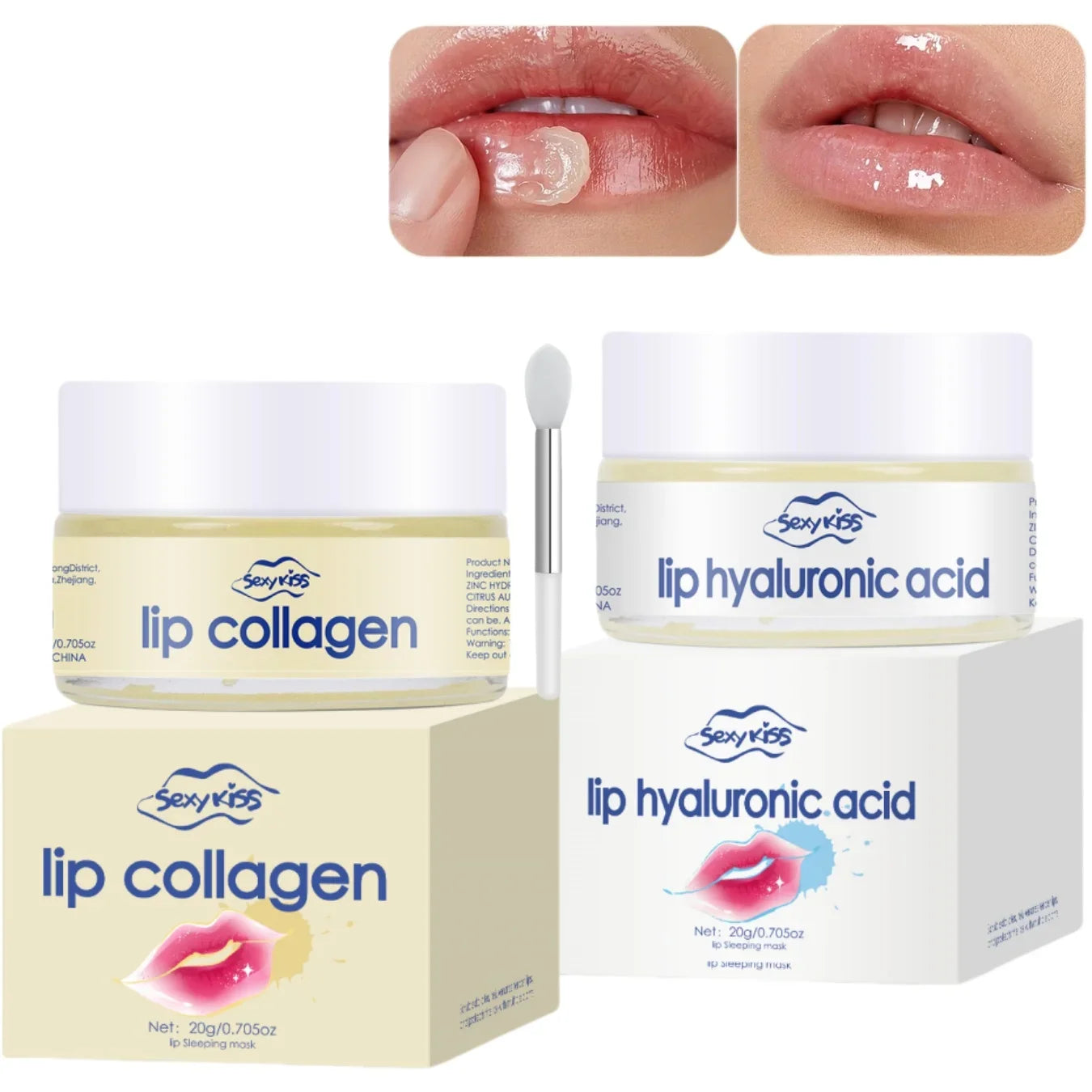 Hyaluronic Acid Collagen Lip Mask for Deep Hydration - Smarsty