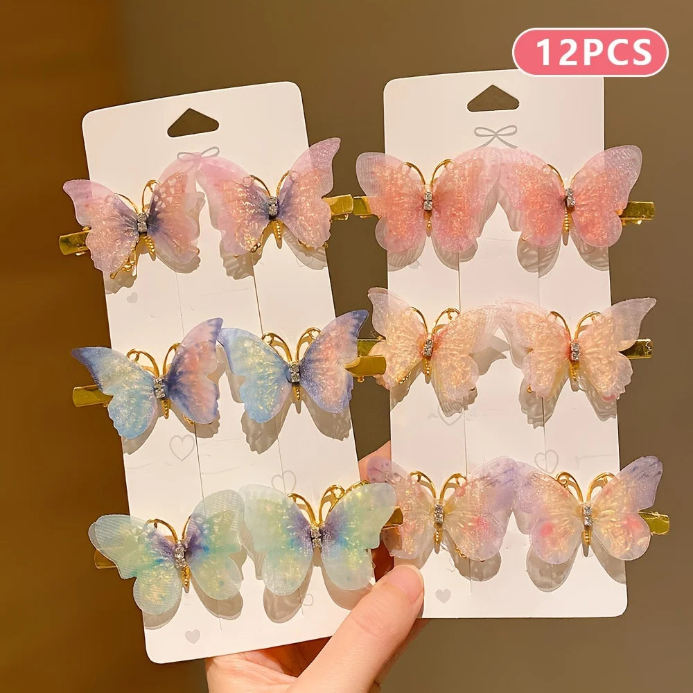 Cute Butterfly Hairpins for Girls with No-Hurt Design - Smarsty