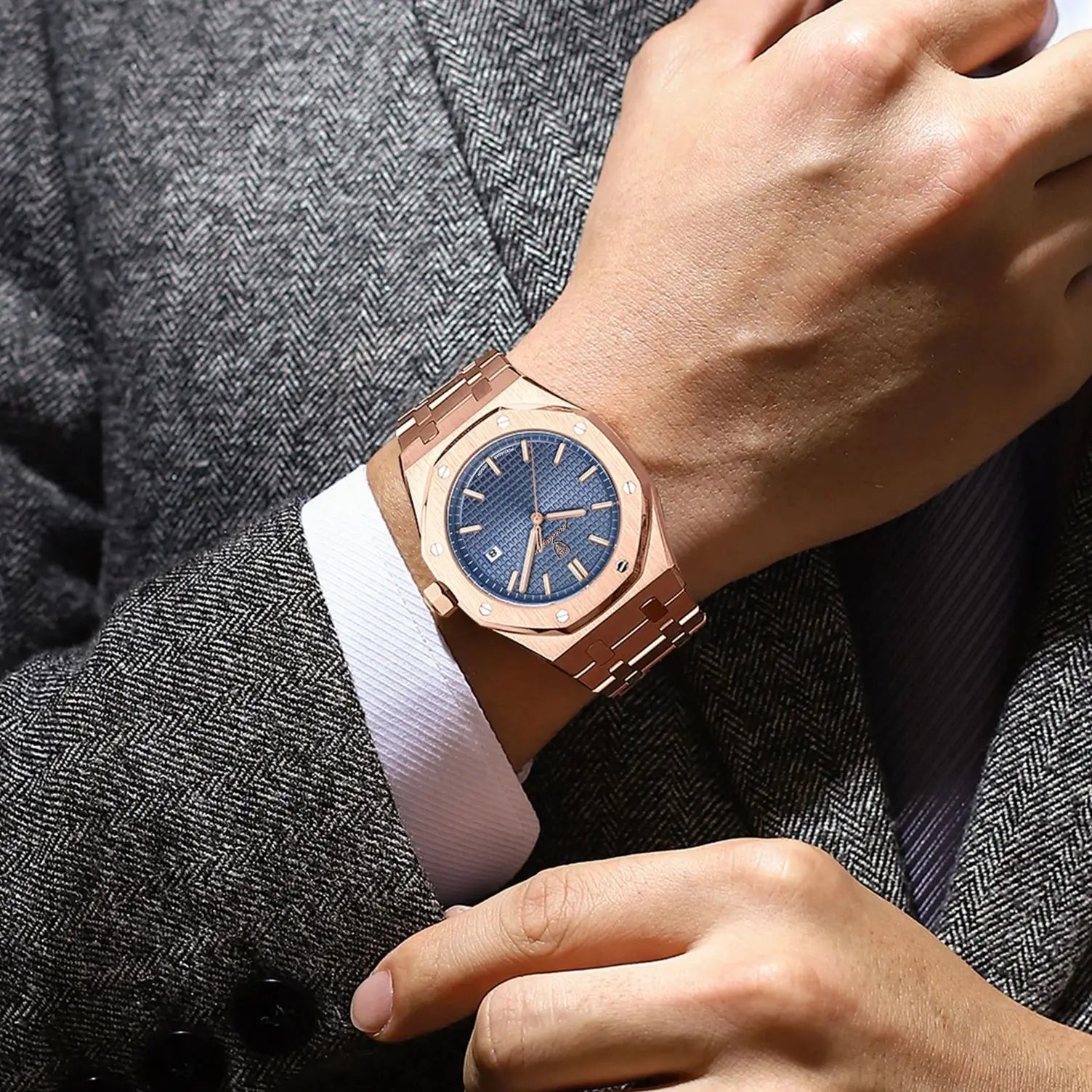 Luxury Waterproof Quartz Wristwatch for Men - Smarsty