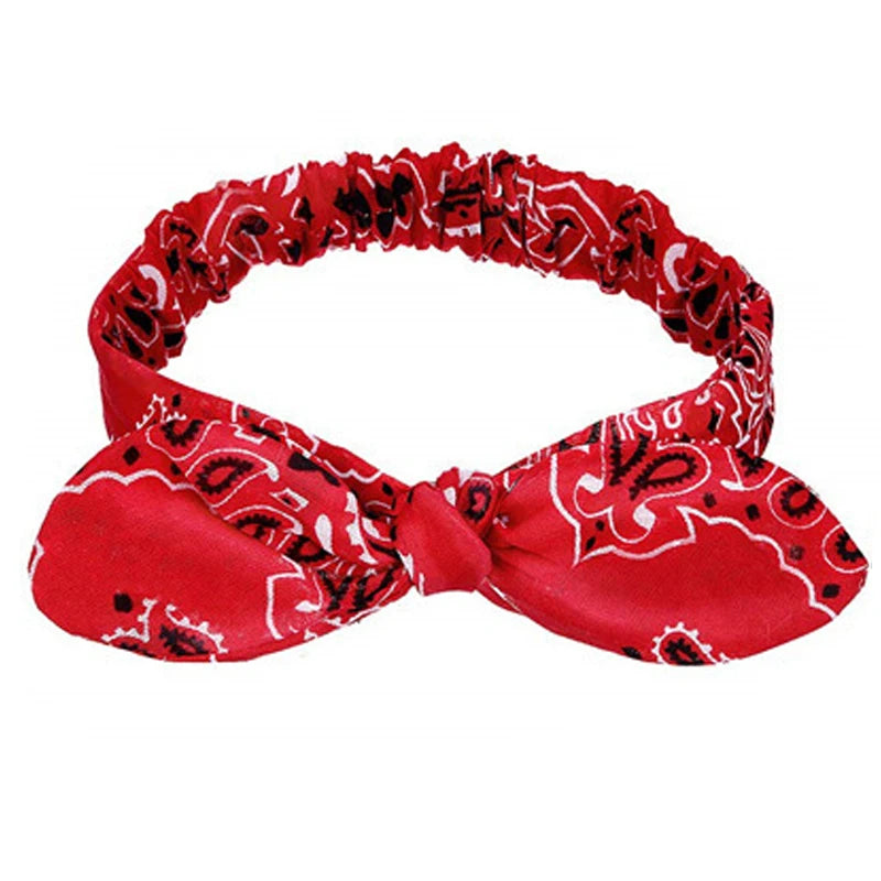 Boho Soft Elastic Headband For Women Vintage Cross Knot - Smarsty