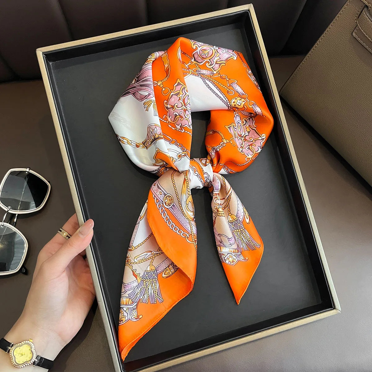 Luxury Silk Horse Print Scarf for Women - Smarsty