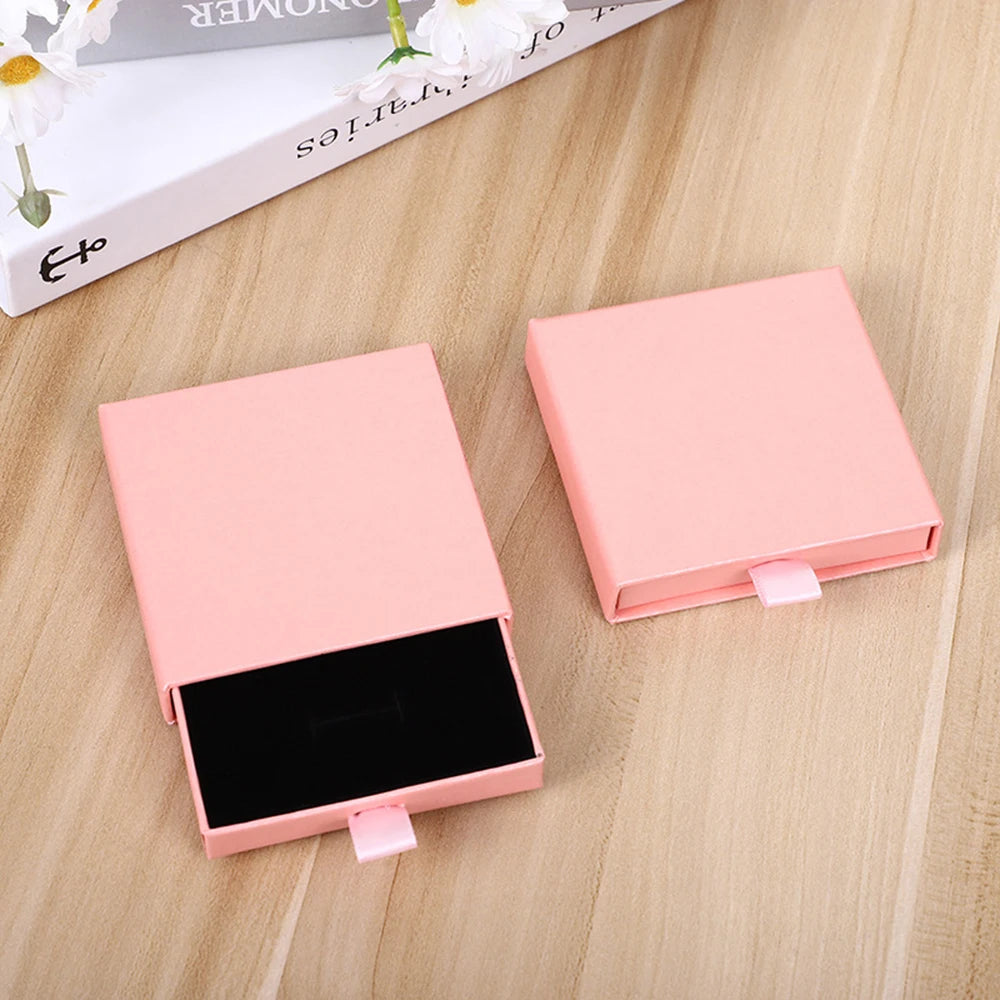 Thick Kraft Paper Jewelry Box With Sponge Insert - Smarsty