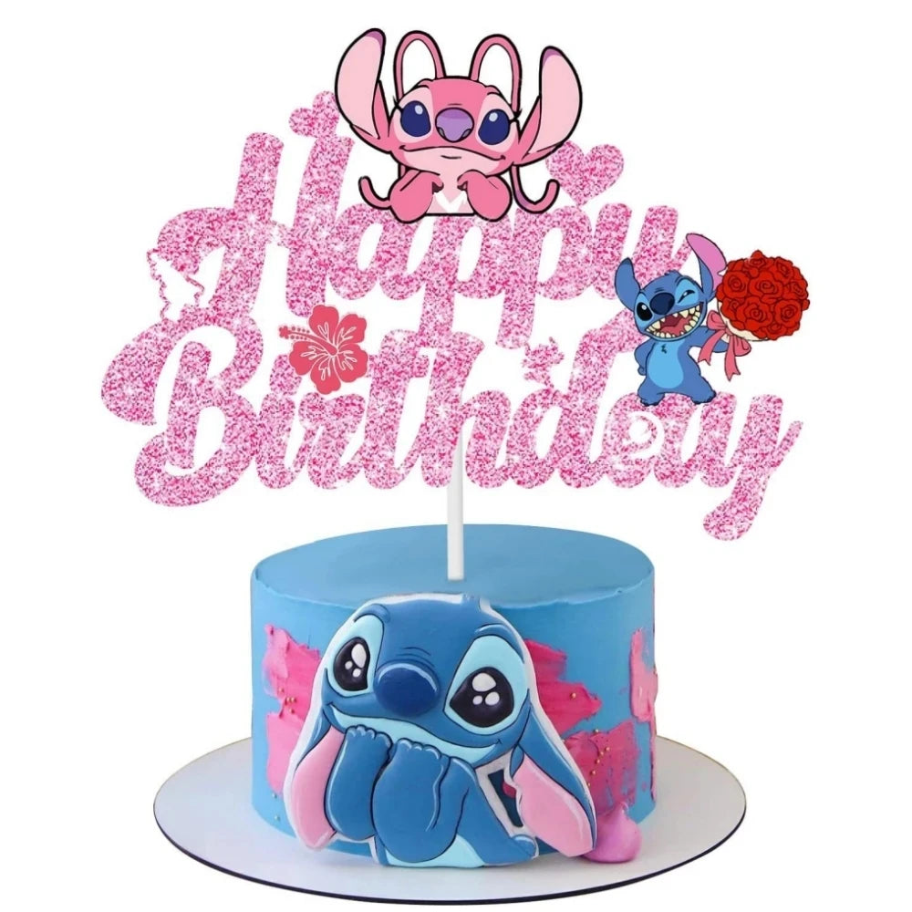 Disney Lilo and Stitch Birthday Cake Topper Decoration - Smarsty
